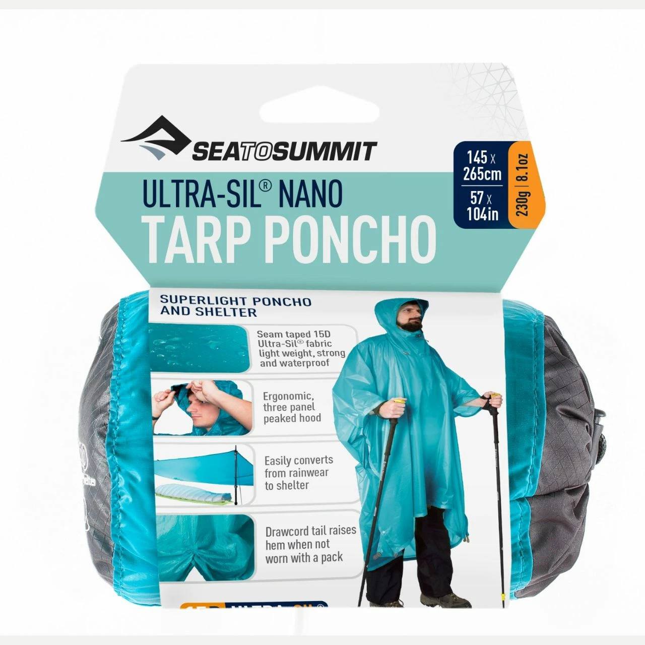 Sea To Summit Ultra-Sil Nano Tarp Poncho - Image 3